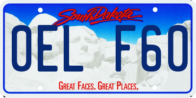 SD license plate 0ELF60