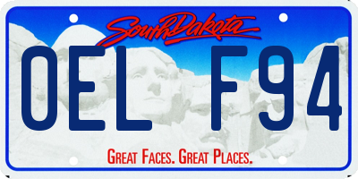 SD license plate 0ELF94