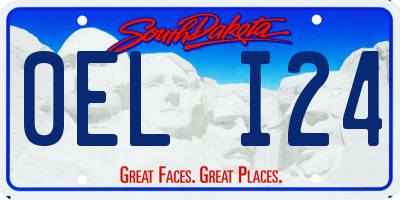 SD license plate 0ELI24