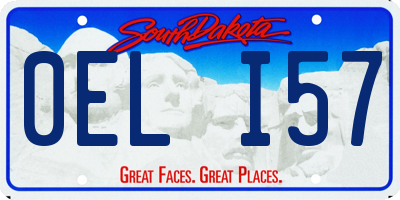 SD license plate 0ELI57