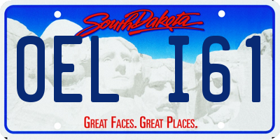 SD license plate 0ELI61