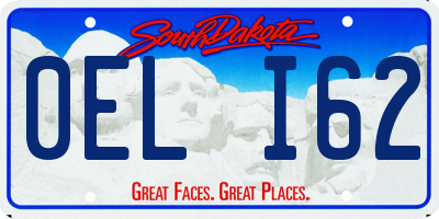 SD license plate 0ELI62