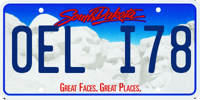 SD license plate 0ELI78