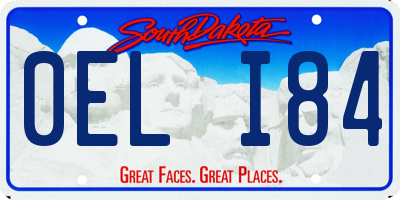 SD license plate 0ELI84