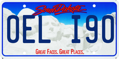 SD license plate 0ELI90