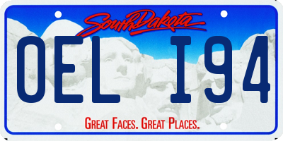SD license plate 0ELI94