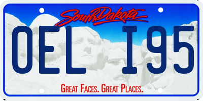 SD license plate 0ELI95