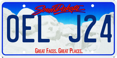 SD license plate 0ELJ24