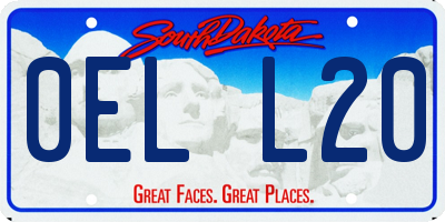SD license plate 0ELL20