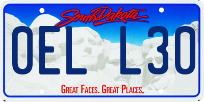 SD license plate 0ELL30