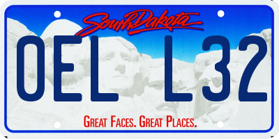 SD license plate 0ELL32