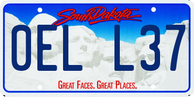 SD license plate 0ELL37