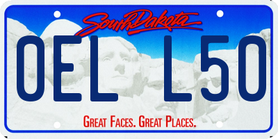 SD license plate 0ELL50