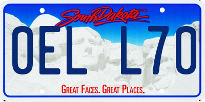 SD license plate 0ELL70
