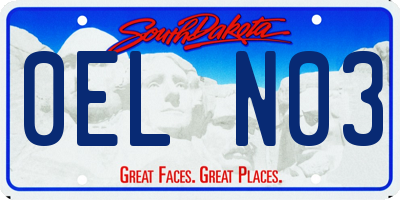 SD license plate 0ELN03