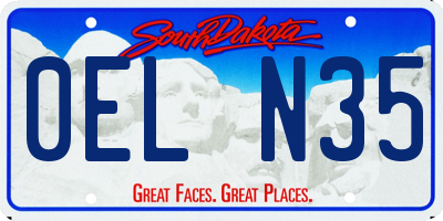 SD license plate 0ELN35