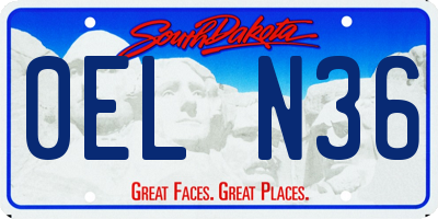 SD license plate 0ELN36
