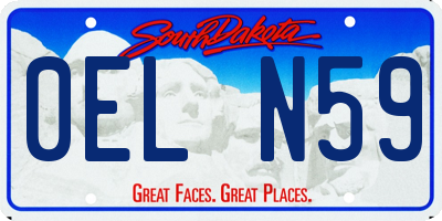 SD license plate 0ELN59