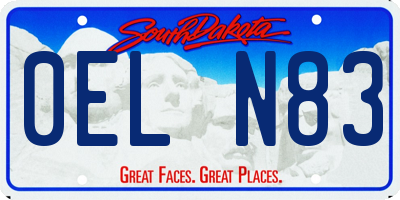 SD license plate 0ELN83