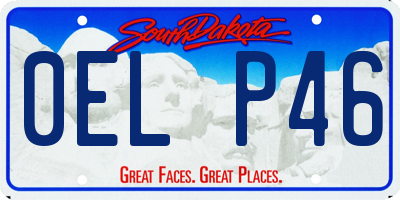 SD license plate 0ELP46