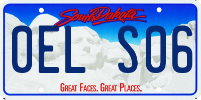 SD license plate 0ELS06