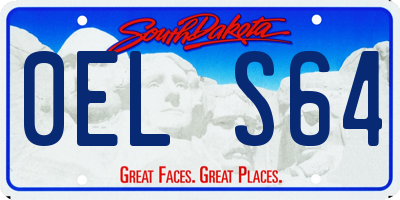 SD license plate 0ELS64