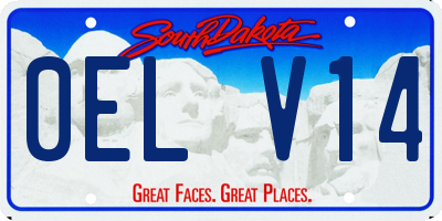 SD license plate 0ELV14