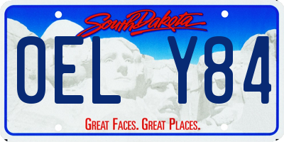 SD license plate 0ELY84