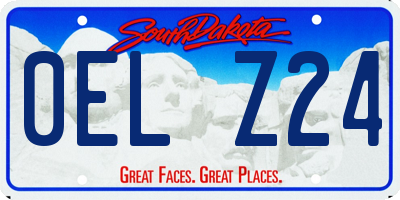 SD license plate 0ELZ24