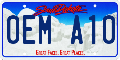 SD license plate 0EMA10