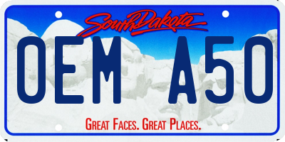 SD license plate 0EMA50