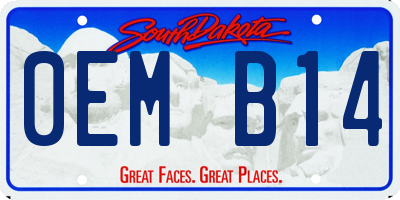 SD license plate 0EMB14
