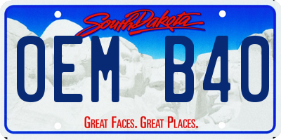 SD license plate 0EMB40