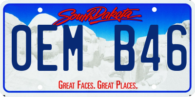 SD license plate 0EMB46