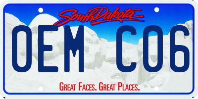 SD license plate 0EMC06