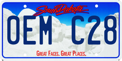 SD license plate 0EMC28