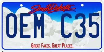 SD license plate 0EMC35