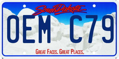 SD license plate 0EMC79