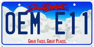 SD license plate 0EME11