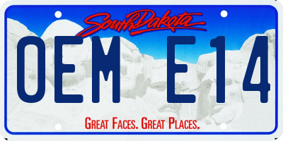 SD license plate 0EME14