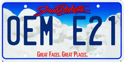SD license plate 0EME21