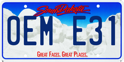 SD license plate 0EME31