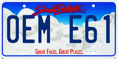 SD license plate 0EME61