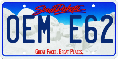 SD license plate 0EME62