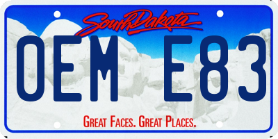 SD license plate 0EME83