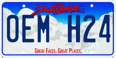 SD license plate 0EMH24