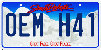 SD license plate 0EMH41