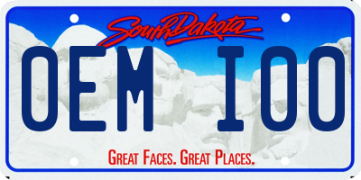 SD license plate 0EMI00