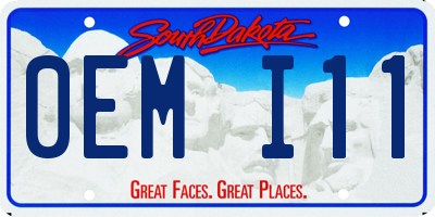 SD license plate 0EMI11