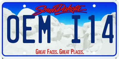 SD license plate 0EMI14